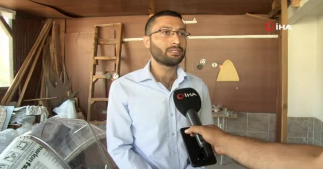 15 Temmuz gazisi evinin balkonunda kendi uçağını yapıyor