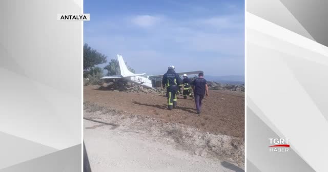 Antalya'da uçak kazası