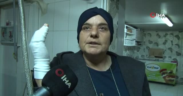 Canını hiçe saydı, iş yerine sığınan kadını ölümden kurtardı