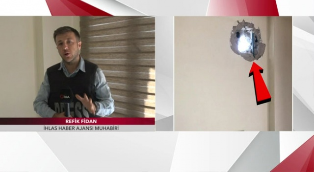 İHA muhabiri büyük tehlike atlattı