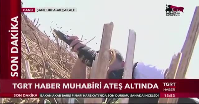 TGRT Haber muhabiri ateş altında