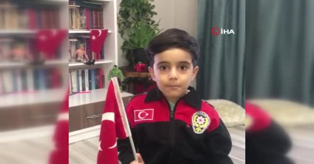 Tunceli'de çocuklardan, Mehmetçiğe videolu destek