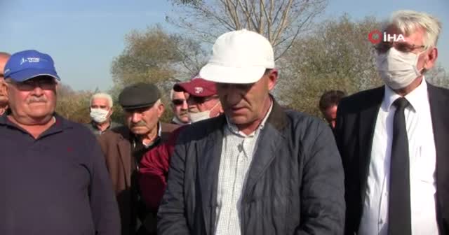 Balık ölümlerinin yaşandığı derede maskeli basın açıklaması