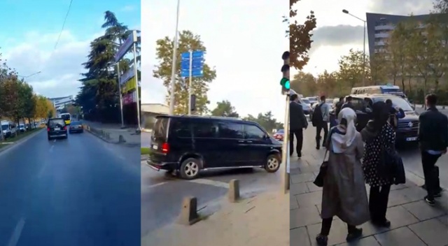Minibüsle kaçırılan kızı yolcu dolu özel halk otobüsüyle kurtarma operasyonu kamerada
