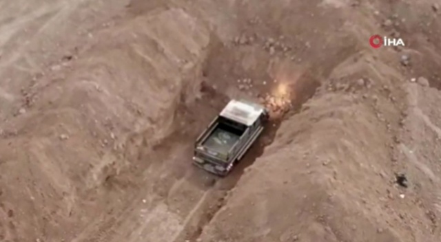 Tel Abyad'da patlatılmak için hazırlanan bombalı araç imha edildi