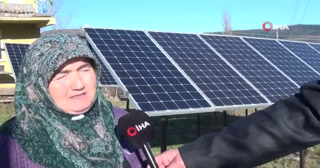 'Kezban Teyze'nin güneş enerji santrali
