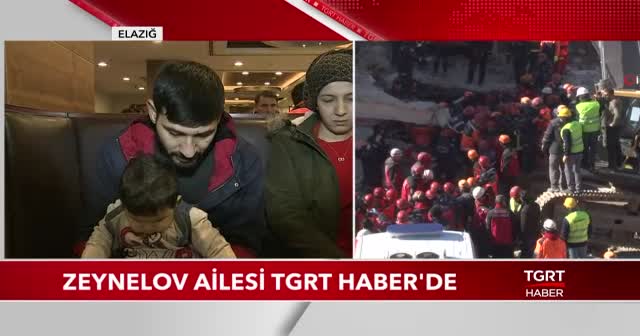 Enkaz altından çıkarılan Zeynelov ve ailesi TGRT Haber'de