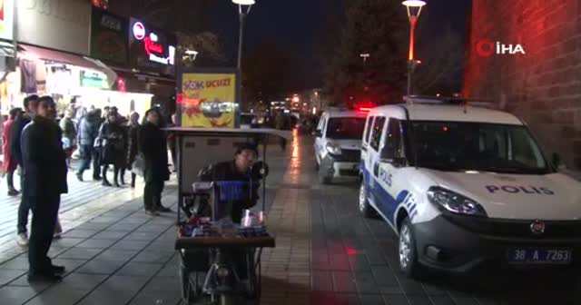 Kayseri'de kale surlarında intihar girişimi