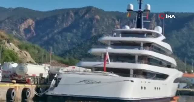 Mega lüks yat ’Faith’ Marmaris’ten 200 bin litre yakıt aldı