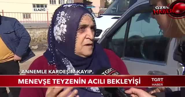 Menevşe teyzenin acılı bekleyişi