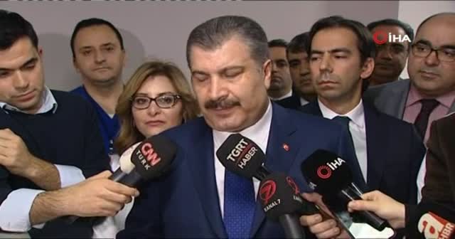 Sağlık Bakanı Koca, başkentte yeni yılın ilk bebeğini ziyaret etti