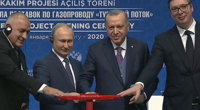 TürkAkım doğal gaz boru hattı açıldı