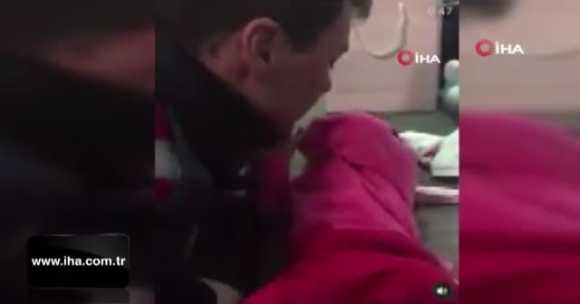 Şehitten geriye 3 aylık kızıyla vedalaştığı görüntüler kaldı