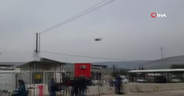 Sınırda helikopter ve ambulans hareketliliği