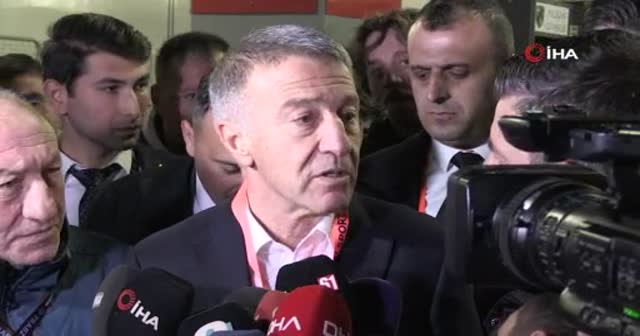 Trabzonspor Başkanı Ağaoğlu'ndan gönderme: Oynarsanız hakemi de yenersiniz