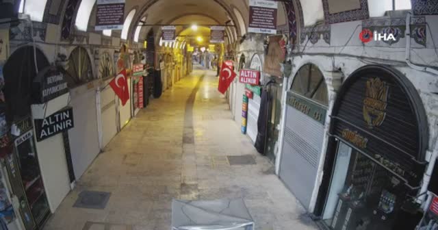 560 yıllık Kapalı Çarşı tarihinde bir ilk: Güvenlik kameraları böyle görüntüledi