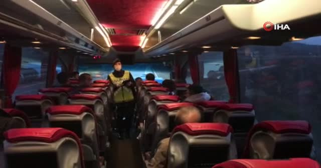 Jandarmadan şehirlerarası otobüslere denetim