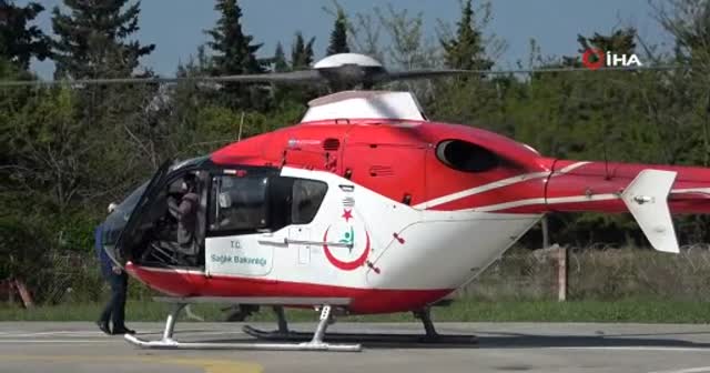 İniş isteyen ambulans helikoptere tarla sahipleri izin vermedi