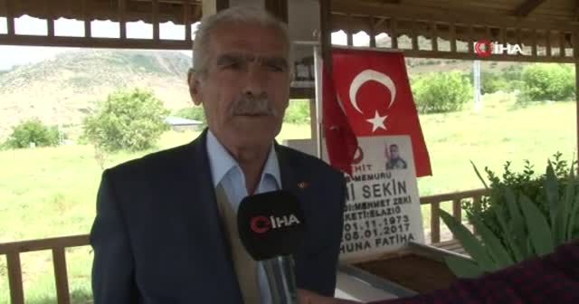 Kahraman şehit Sekin'in babası 7 bayramdır önce oğlunun kabrine gidiyor
