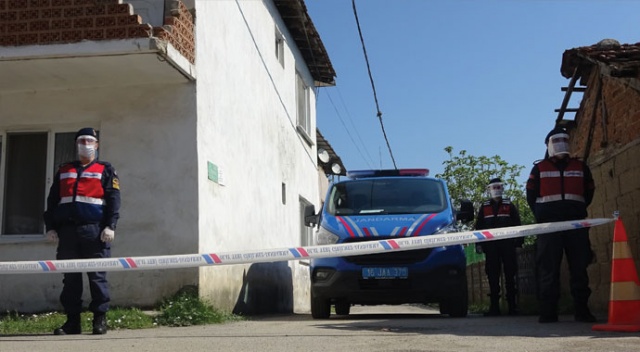 Karantinaya alınan sokak sessizliğe büründü