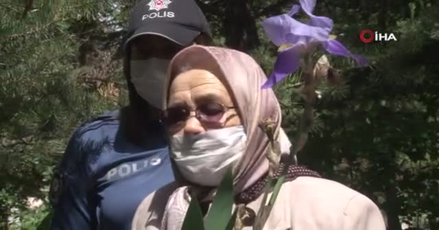 Şehit annesinin dileğini polis evlatları yerine getirdi