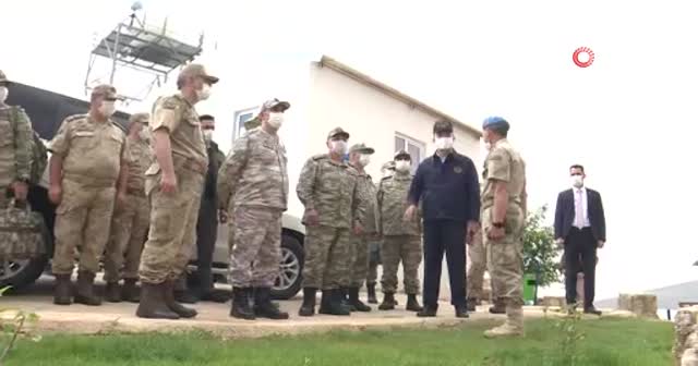 Bakan Akar ve Komutanlar Namaz Dağı’nda incelemelerde bulundu