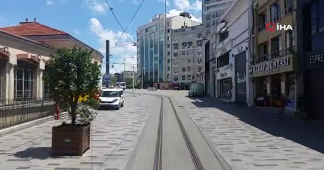 Nostaljik tramvayın sessiz yolculuğu