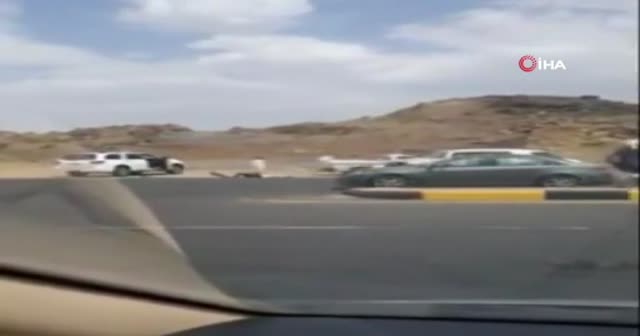 Suudi Arabistan’da “cipli” kavga... Tartıştığı kişinin aracına defalarca çarptı