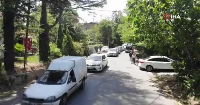 Vatandaşların akın ettiği Belgrad Ormanı havadan görüntülendi