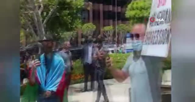 ABD'de Ermeniler, Azerbaycanlı göstericilere saldırdı: 7 yaralı