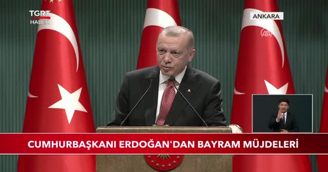 Cumhurbaşkanı Erdoğan'dan bayram müjdeleri