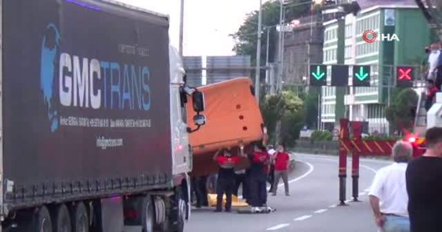 İntihar girişimi Karadeniz Sahil Yolunu trafiğe kapattı