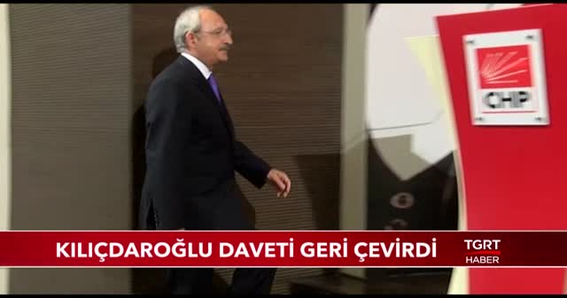 Kılıçdaroğlu daveti geri çevirdi