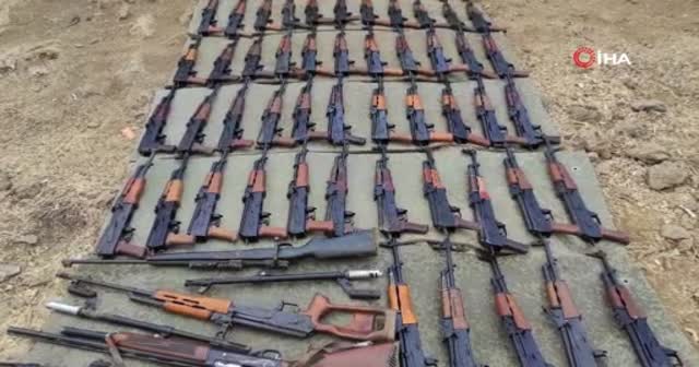 Pençe-Kaplan Operasyonu'nda PKK'ya ait çok sayıda silah ve mühimmat ele geçirildi