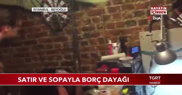 Satır ve sopa ile borç dayağı!