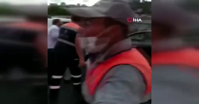 Alibeyköy'de trafikte kadın sürücüye dehşeti yaşattı!