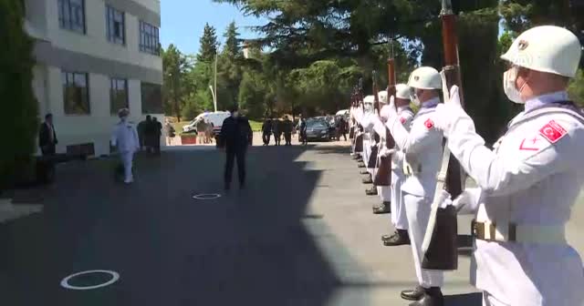 Bakan Akar ve TSK komuta kademesi Donanma Komutanlığında