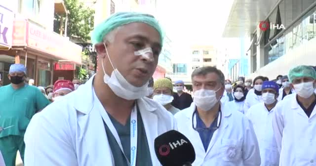 Demir çubuklarla hastaneyi bastılar! Doktor ve güvenlik görevlisini darp ettiler