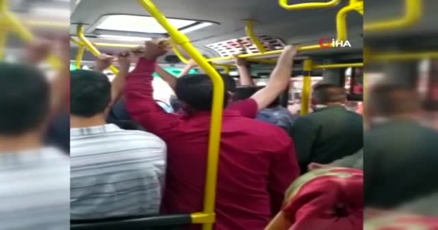 Arnavutköy’de tıklım tıklım minibüs yolculuğu