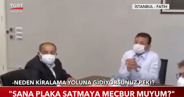 İmamoğlu ile Taksiciler Odası yöneticileri arasında tartışma! 'Sana plaka satmaya mecbur muyum?'