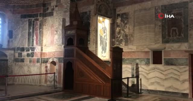Kariye Camii'nde hazırlıklar sürüyor