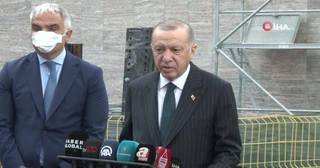 Erdoğan çalışmaları inceledi: Taksim Camii Ramazan ayında  açılıyor