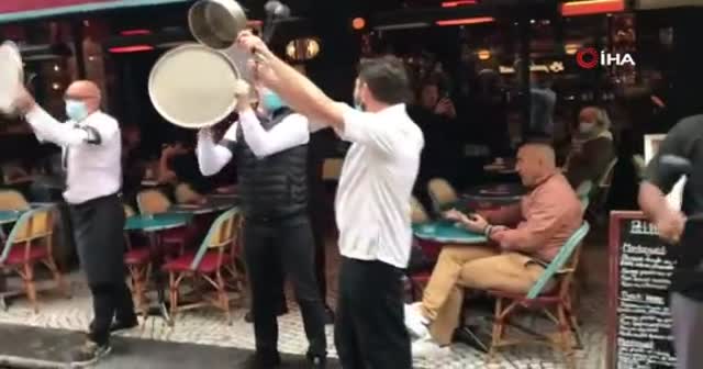 Fransa’da restoran sahiplerinden “tencere tavalı” eylem