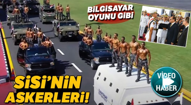 Mısır'da güvenlik güçlerinin gülümseten 'güç gösterisi'