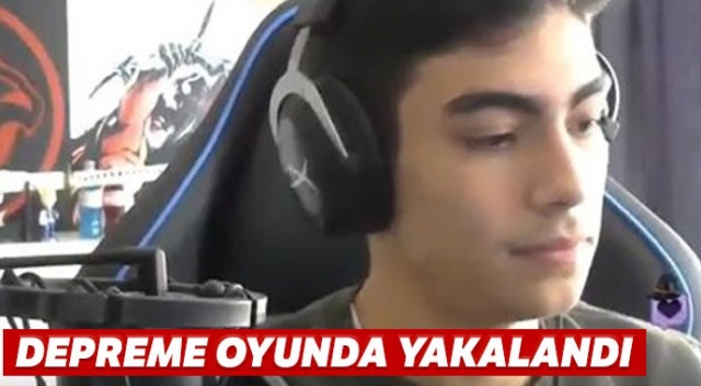 Oyun başında depreme yakalandı
