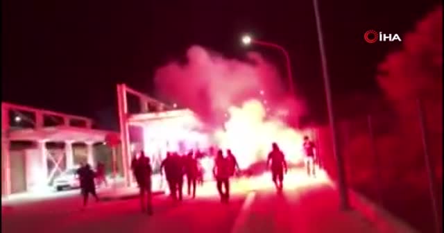 Rumlardan KKTC’ye havai fişekli tahrik