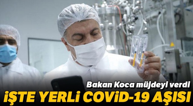 Sağlık Bakanı Koca'dan Cumhurbaşkanı Erdoğan'a aşı müjdesi