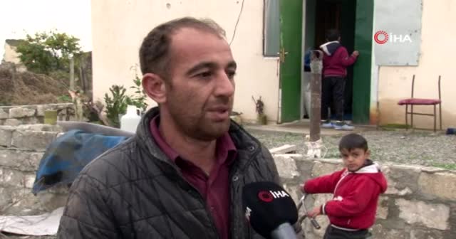 Azerbaycan’da köylüler evlerine dönmenin sevincini yaşıyor
