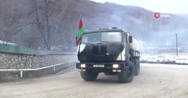 Azerbaycan ordusunun Kelbecer’e asker sevkiyatı sürüyor