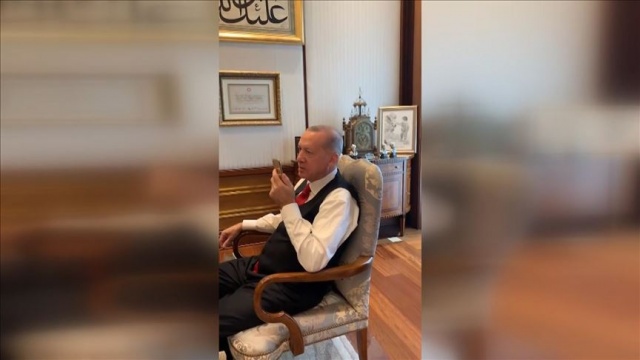 Cumhurbaşkanı Erdoğan, Ayda'nın babası ile görüştü